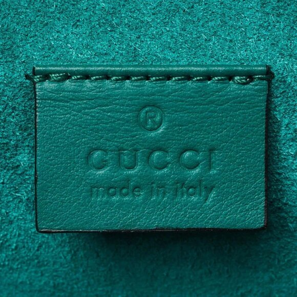 Gucci Beige/Green GG Supreme Canvas/Suede Embroidered Patch Small Dionysus Sh... - Picture 7 of 12